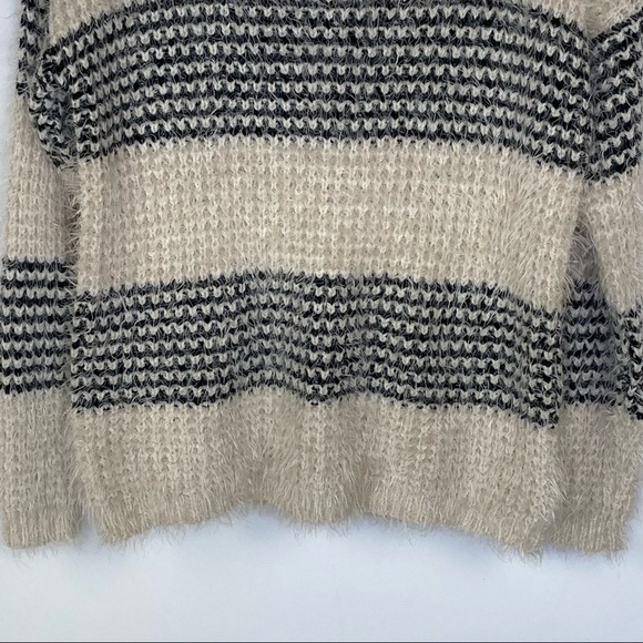 Forever 21 Black/Cream Soft Eyelash Knit Sweater - Picture 6 of 10